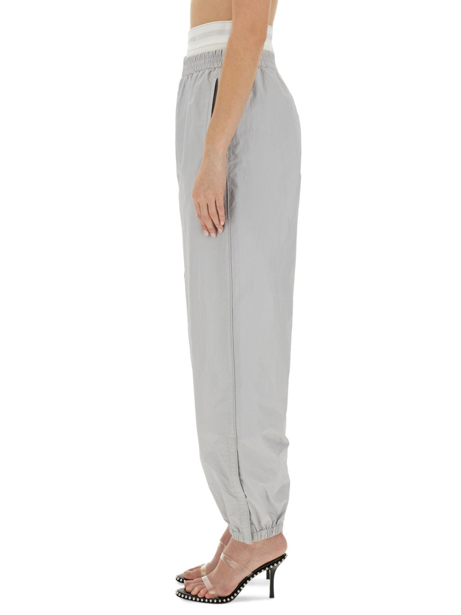 ALEXANDER WANG Relaxed Fit Sports Pants with Integrated Underwear - Size S