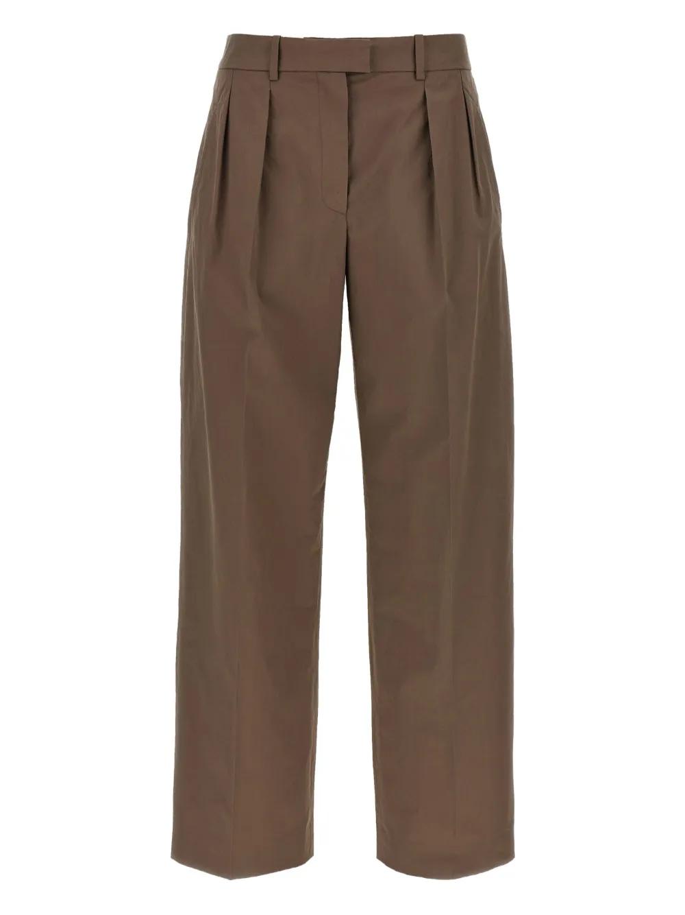 THE ROW Effortless Cotton Trousers