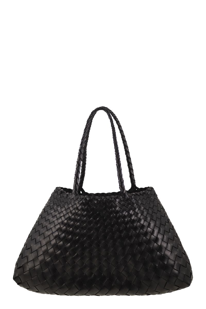 DRAGON Woven Leather Handbag - Large