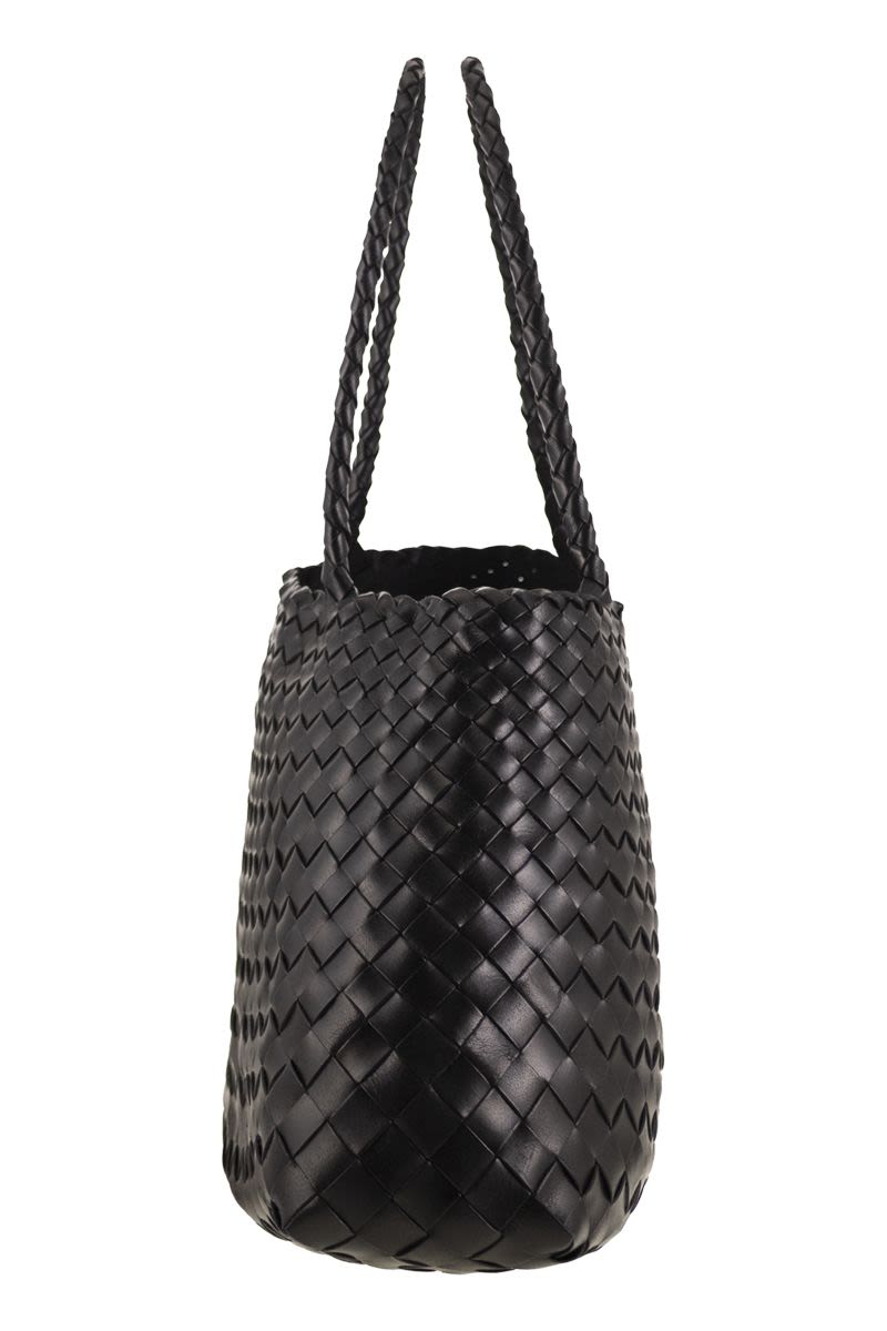 DRAGON Woven Leather Handbag - Large