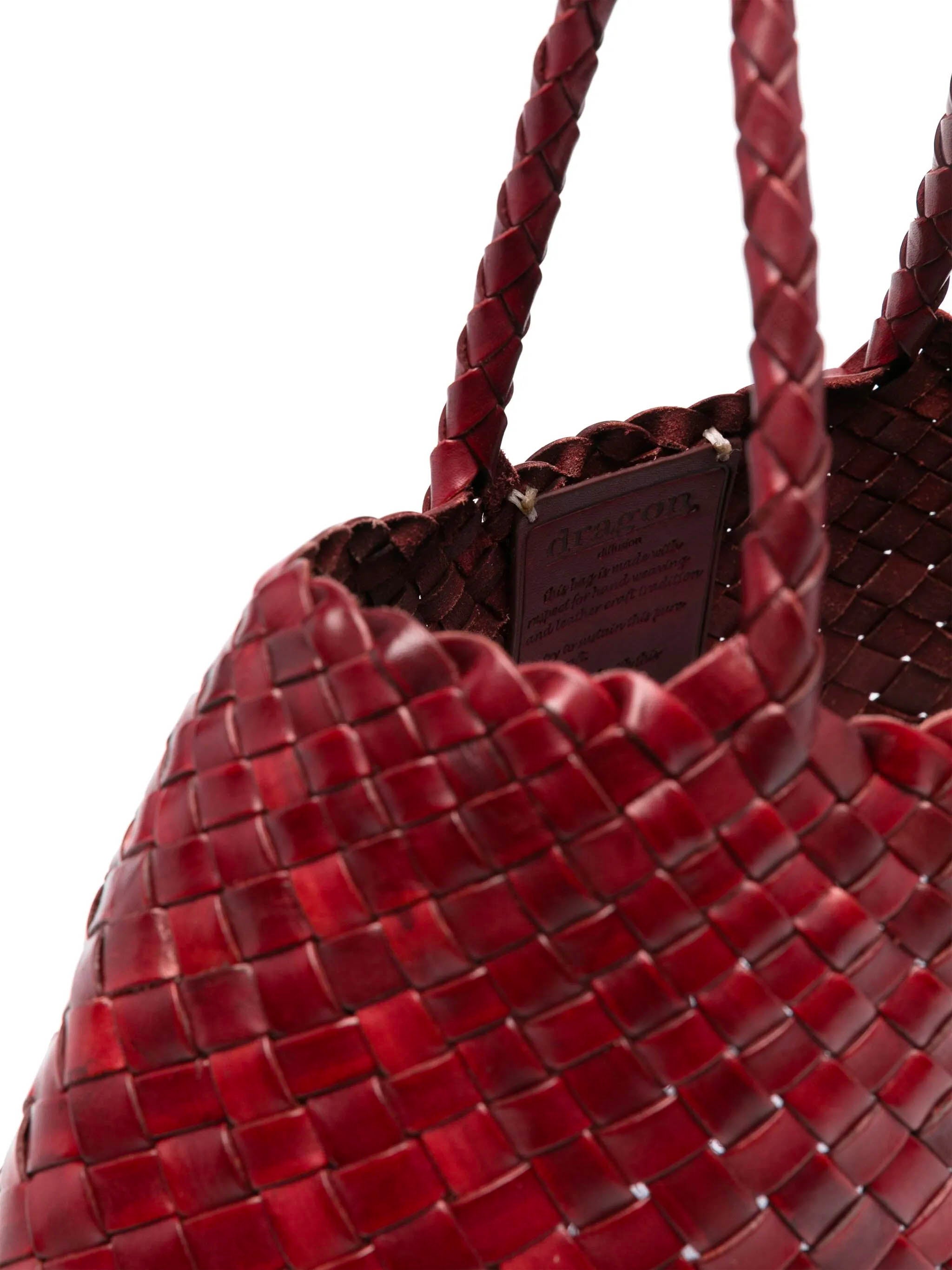 DRAGON DIFUSSION Mini Handbag with Double Top Handles - Small Size