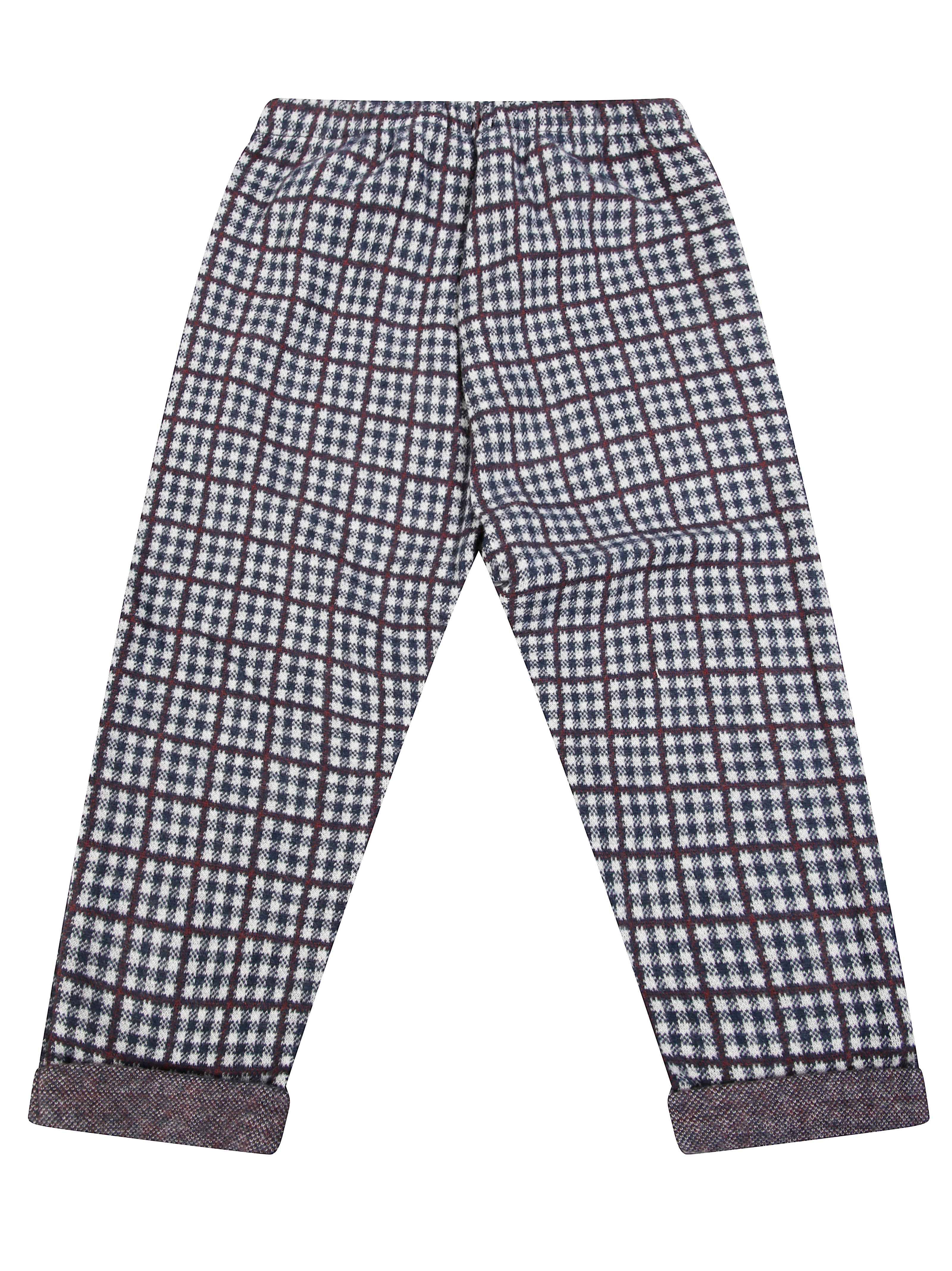 1+IN THE FAMILY Mini Micro Check Trousers for Kids