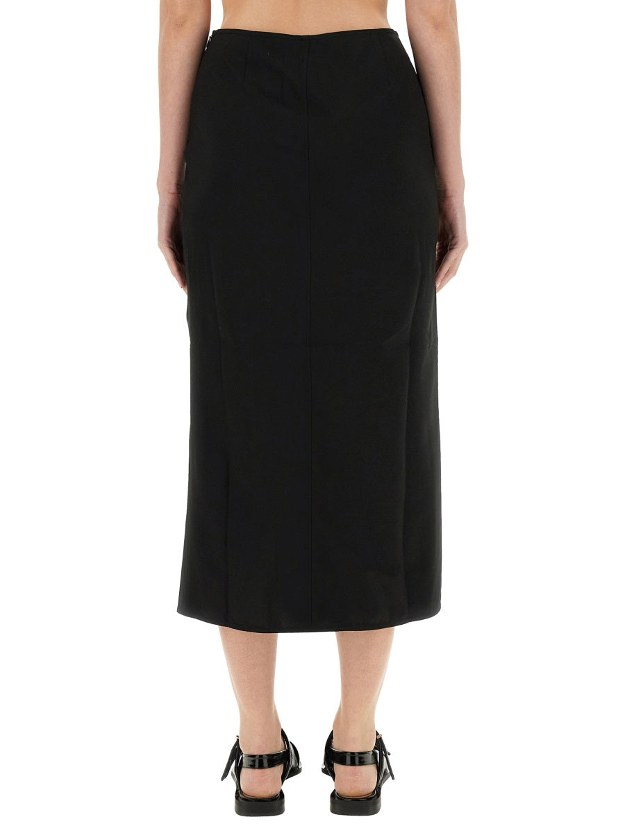 GANNI Slim Fit Long Skirt - Size 38