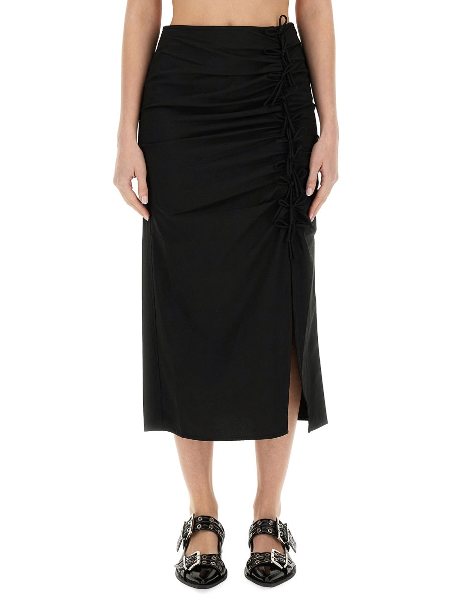 GANNI Slim Fit Long Skirt - Size 38