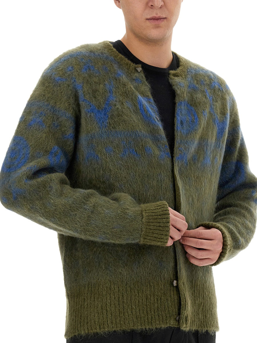 SOUTH2 WEST8 Men's Mohair Blend Cardigan - Size L