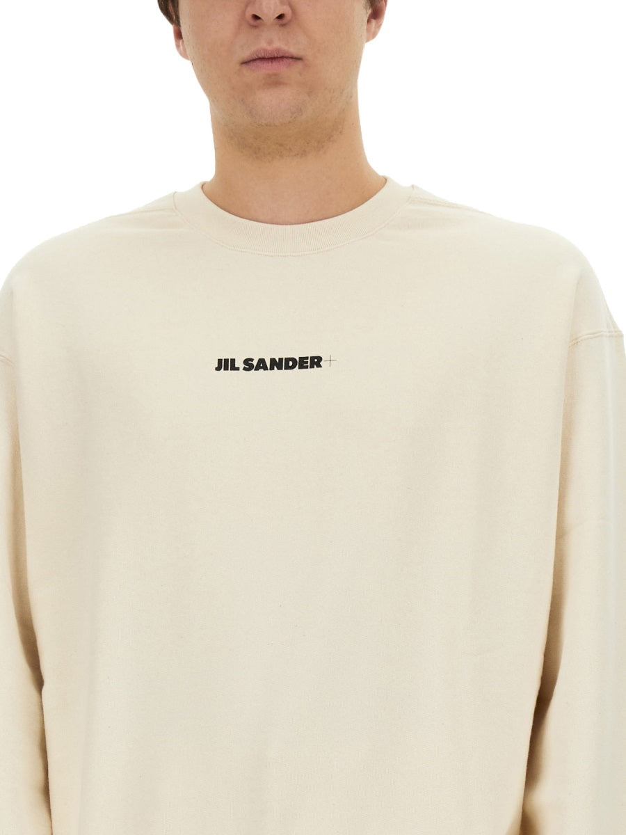 JIL SANDER Cotton Logo Sweatshirt - Size L