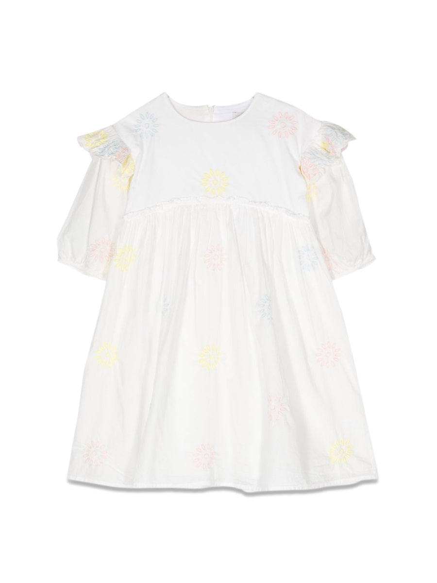 STELLA McCARTNEY Mini 3/4 Sleeve Embroidered Dress for Girls