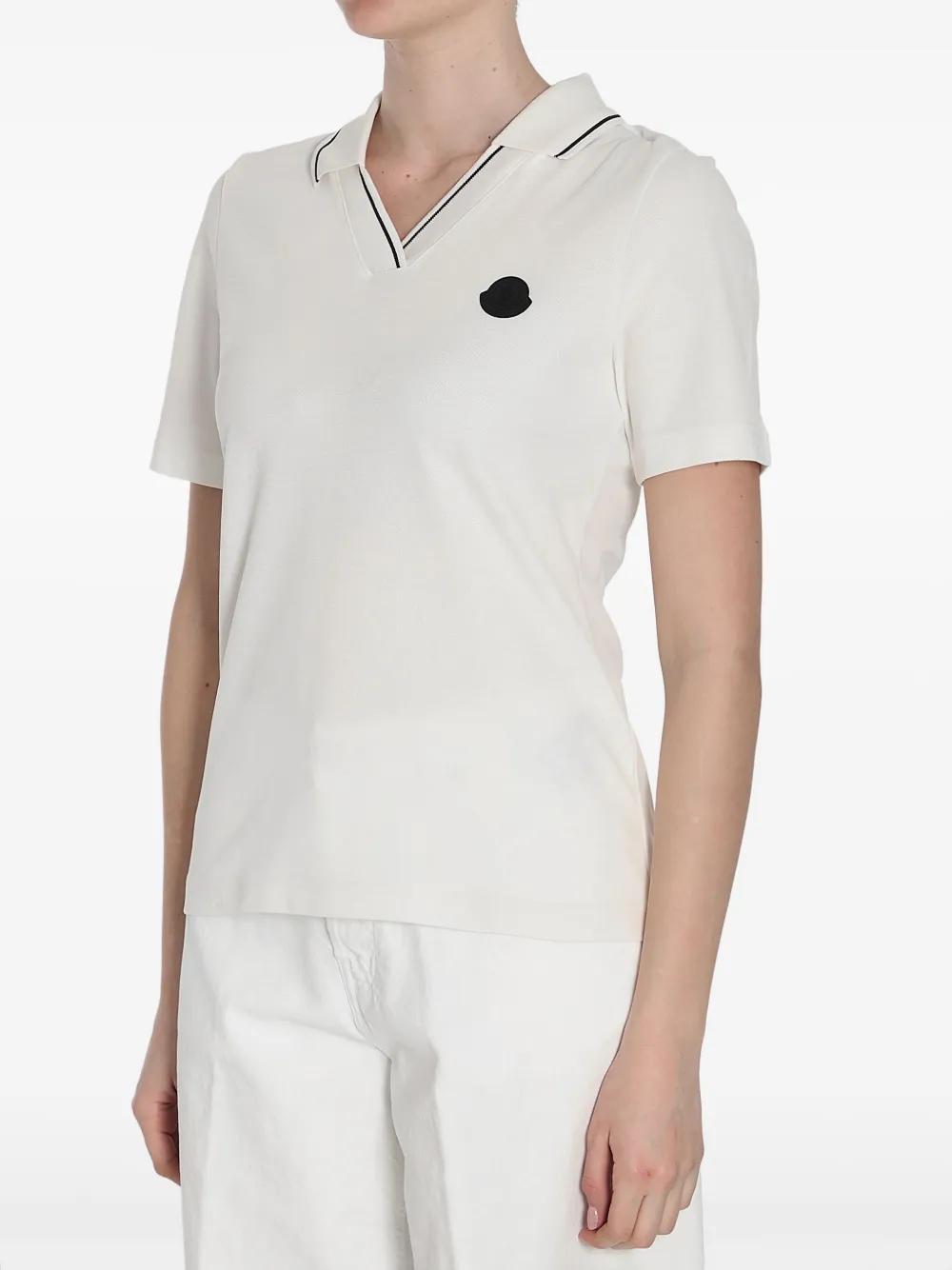MONCLER Cotton Pique Polo Shirt - Women's Size S
