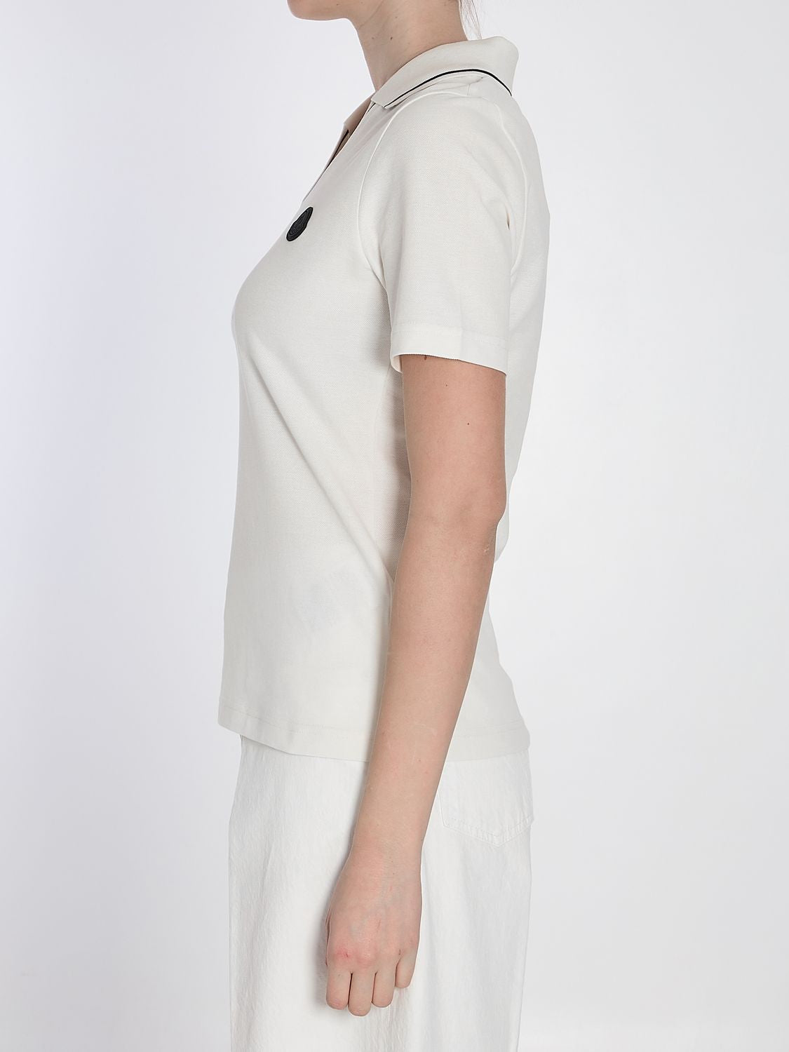 MONCLER Slim Fit Cotton Piqué Polo Shirt