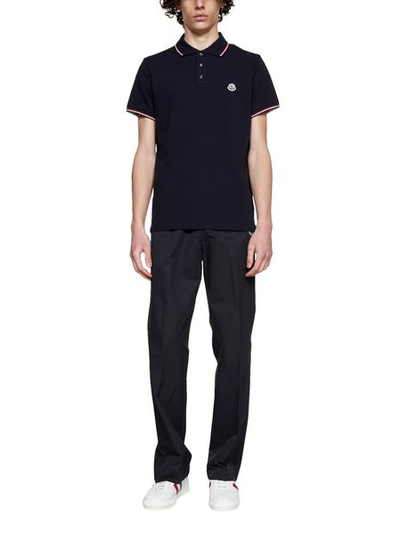 MONCLER Minimalist Cotton Piqué Polo Shirt for Men