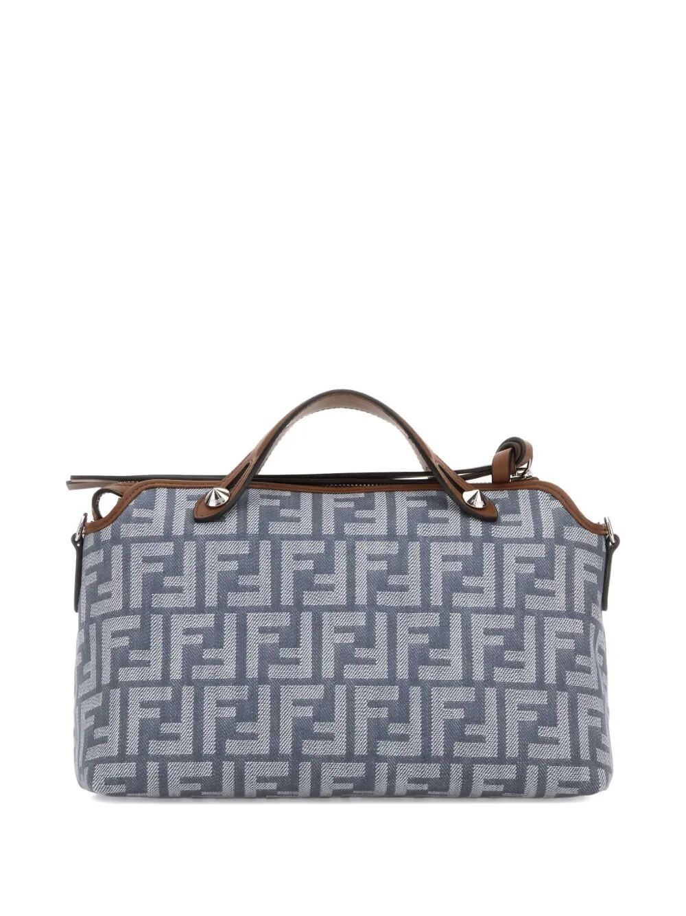 FENDI Soft Medium Denim-Effect Jacquard Handbag