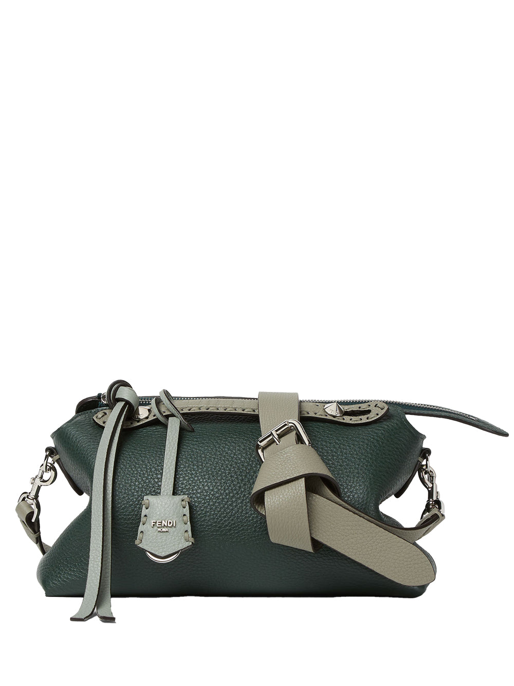 FENDI Soft Medium Handbag with Macro Top Stitching - W 29 x H 17 x D 13 CM