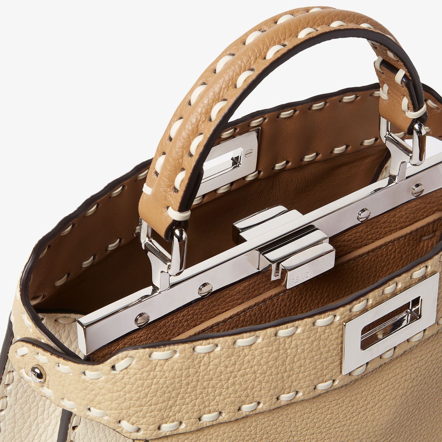 FENDI Peekaboo ISeeU Selleria Macro Mini Handbag