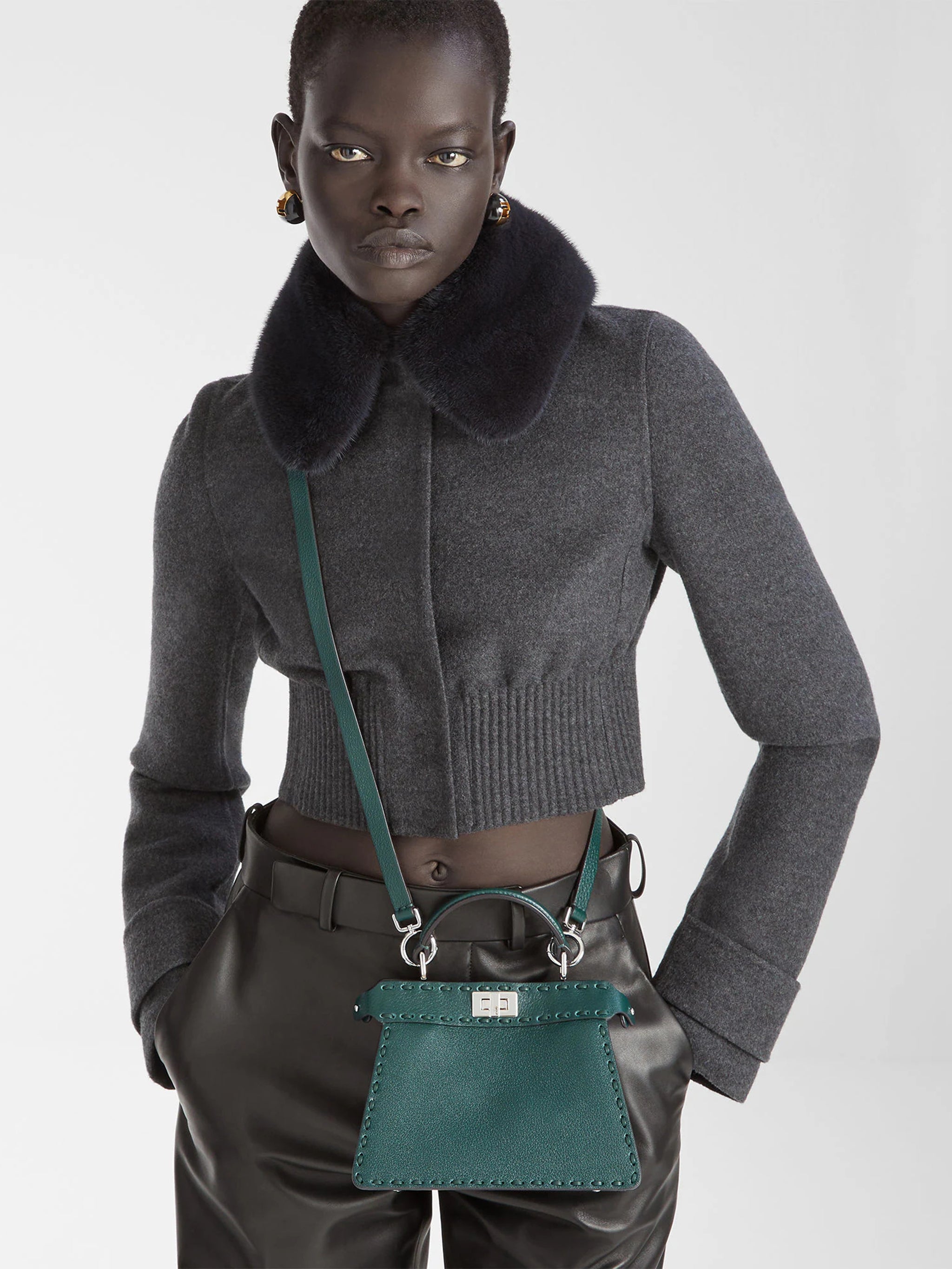 FENDI Mini Peekaboo Handbag