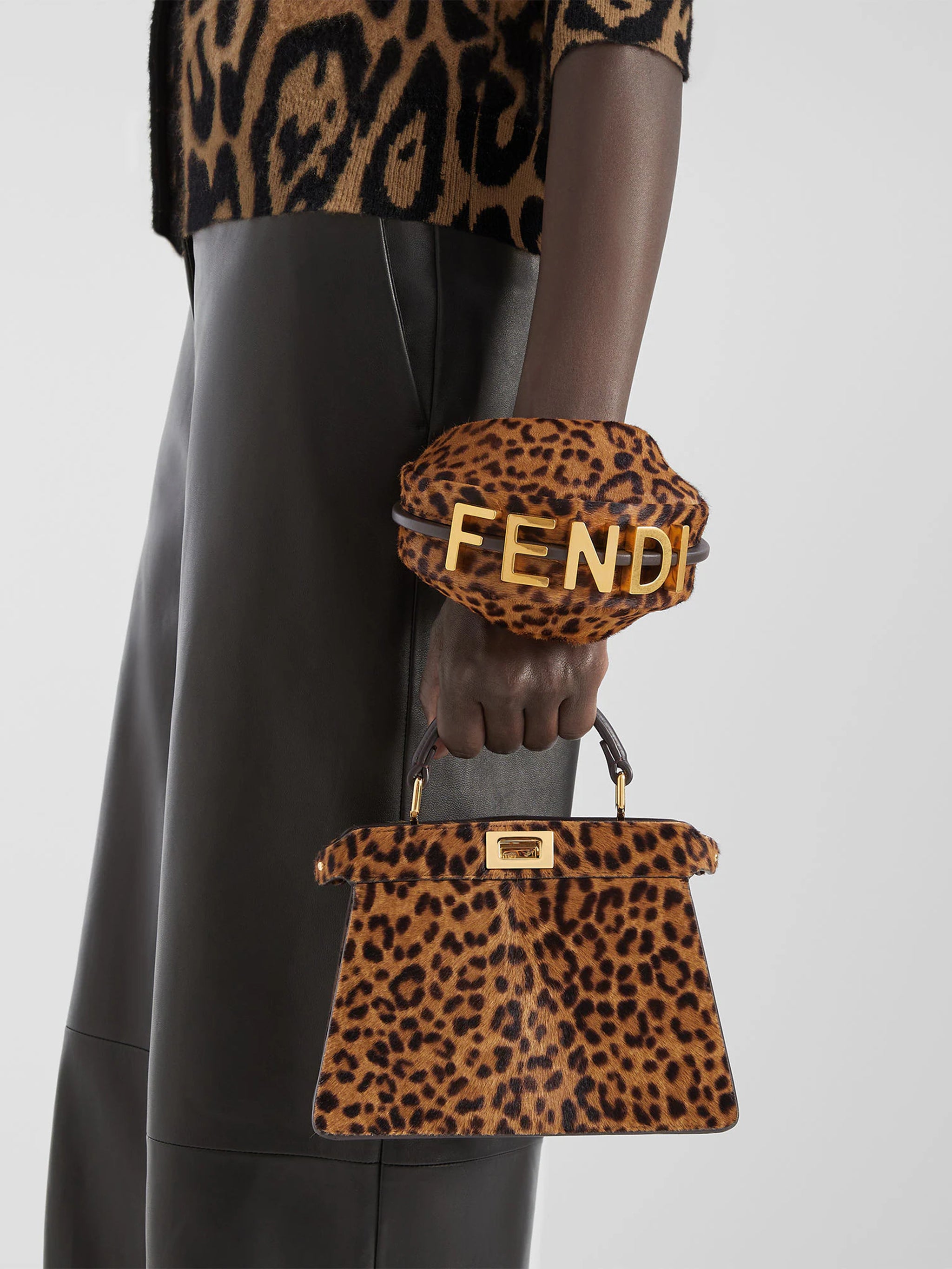 FENDI Mini Peekaboo Tote