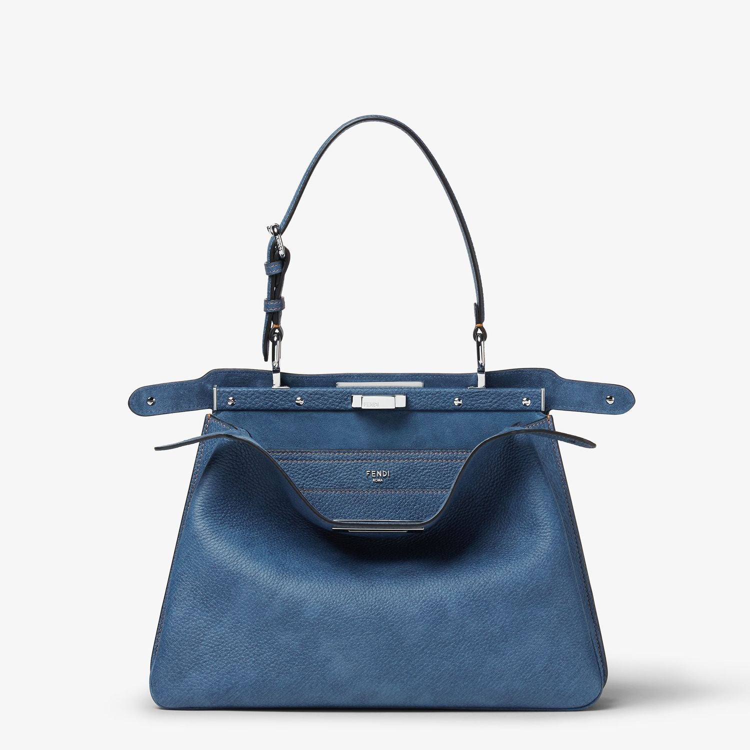 FENDI Mini Soft Leather Peekaboo Handbag