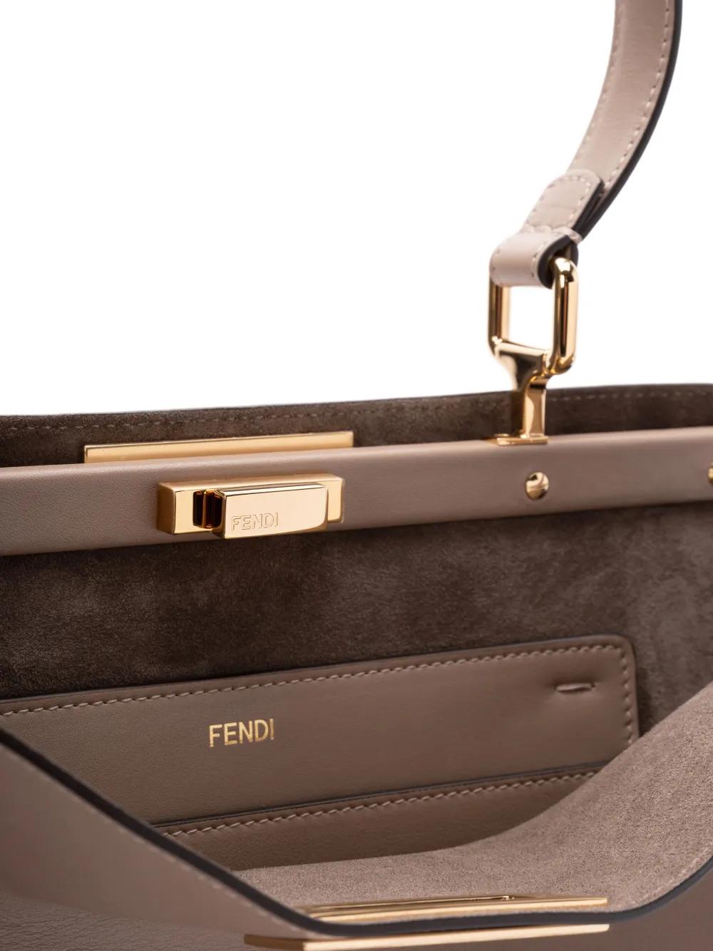 FENDI Large Peekaboo Soft Tote Handbag