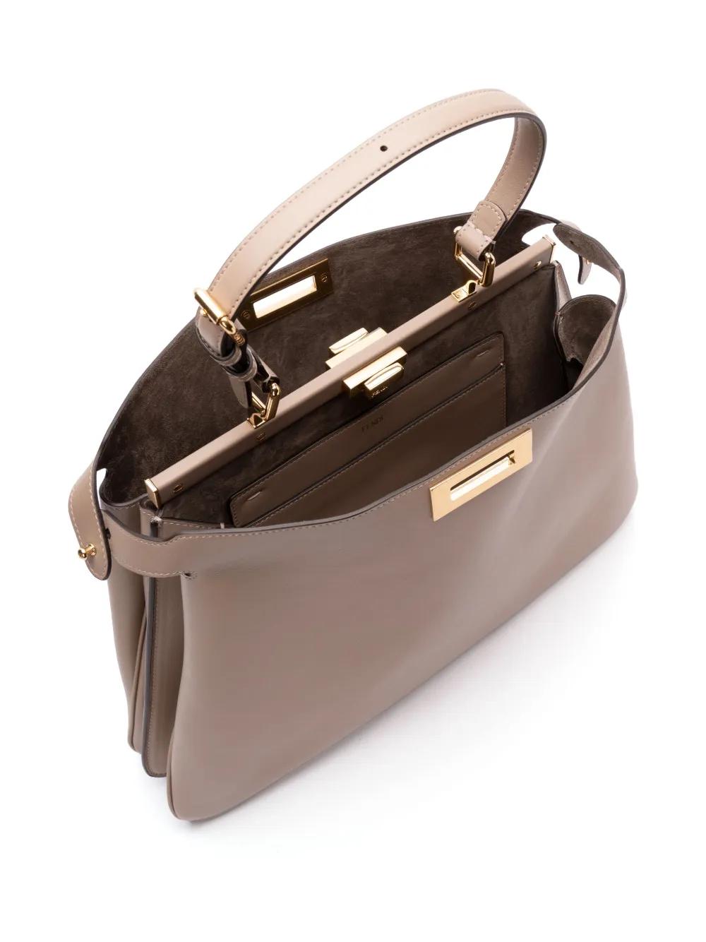 FENDI Large Peekaboo Soft Tote Handbag