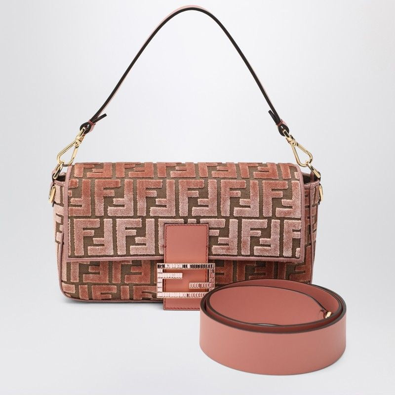 FENDI Velvet Pumpkin Mini Shoulder Bag