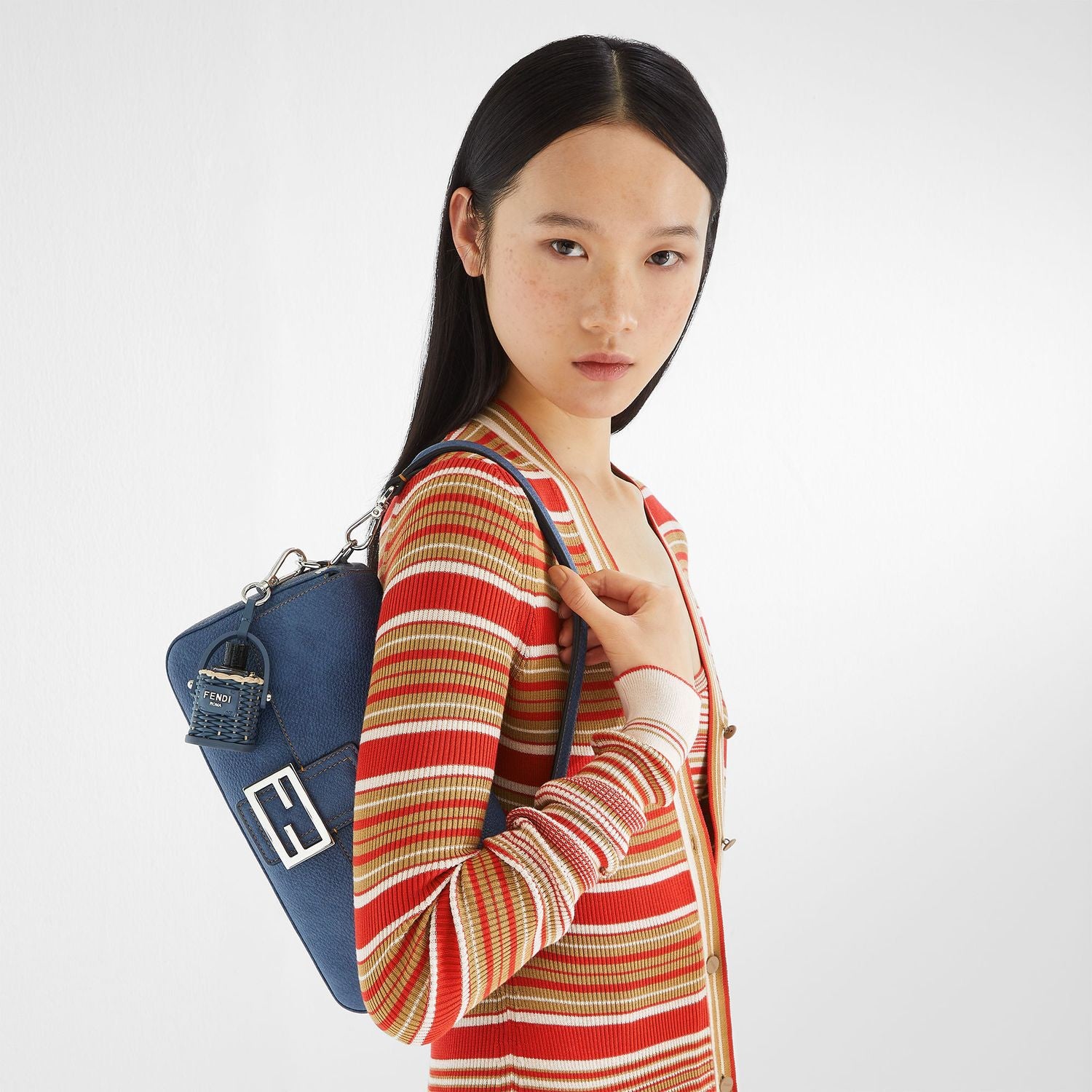 FENDI Mini Baguette Bag in Luxurious Calf Leather