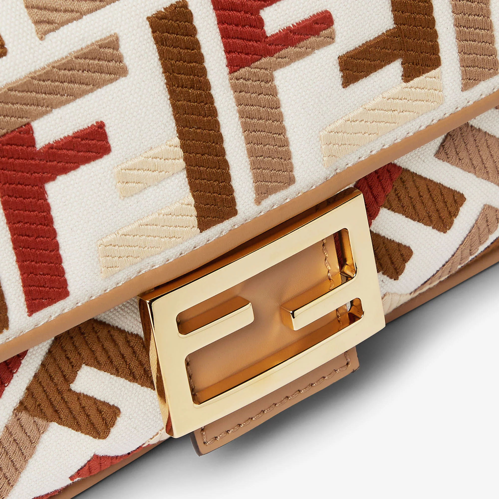 FENDI Mini Grezzo Fabric Handbag