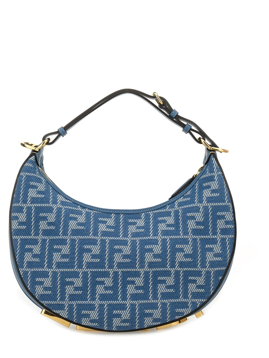 FENDI Cotton Blend Shoulder Handbag