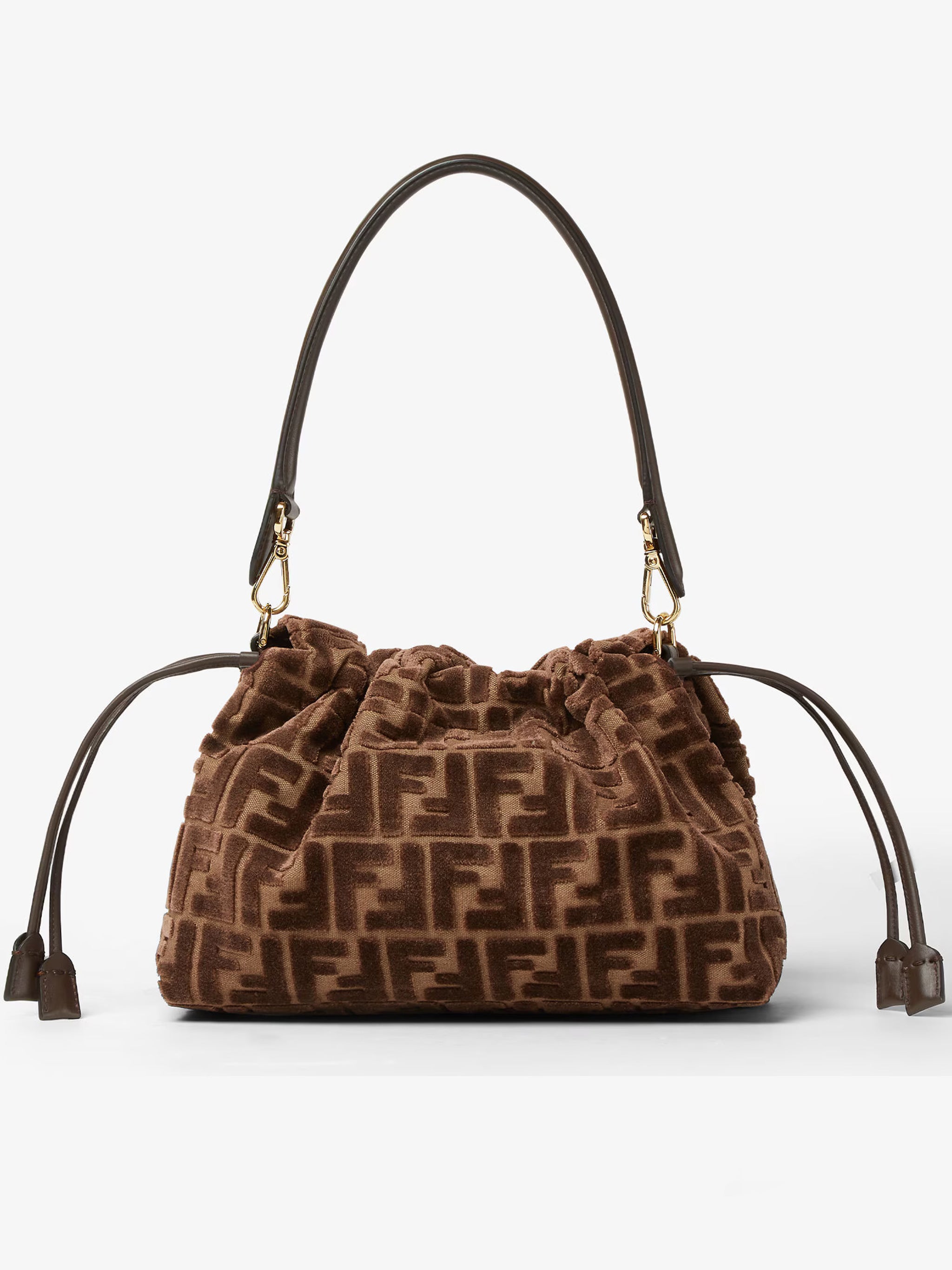 FENDI Textured Fabric Mini Handbag