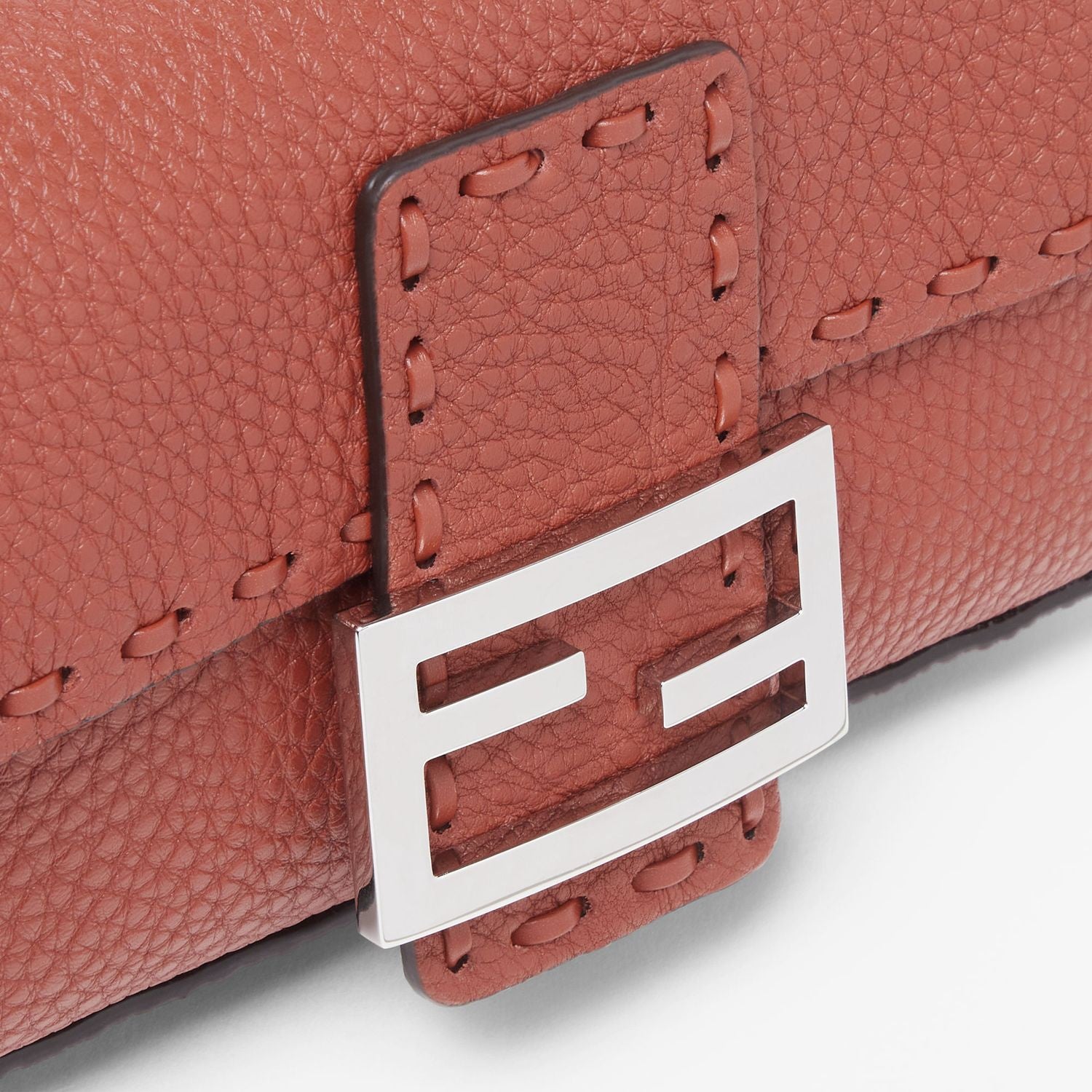 FENDI Mini Baguette with Roof Closure and Kicked Logo