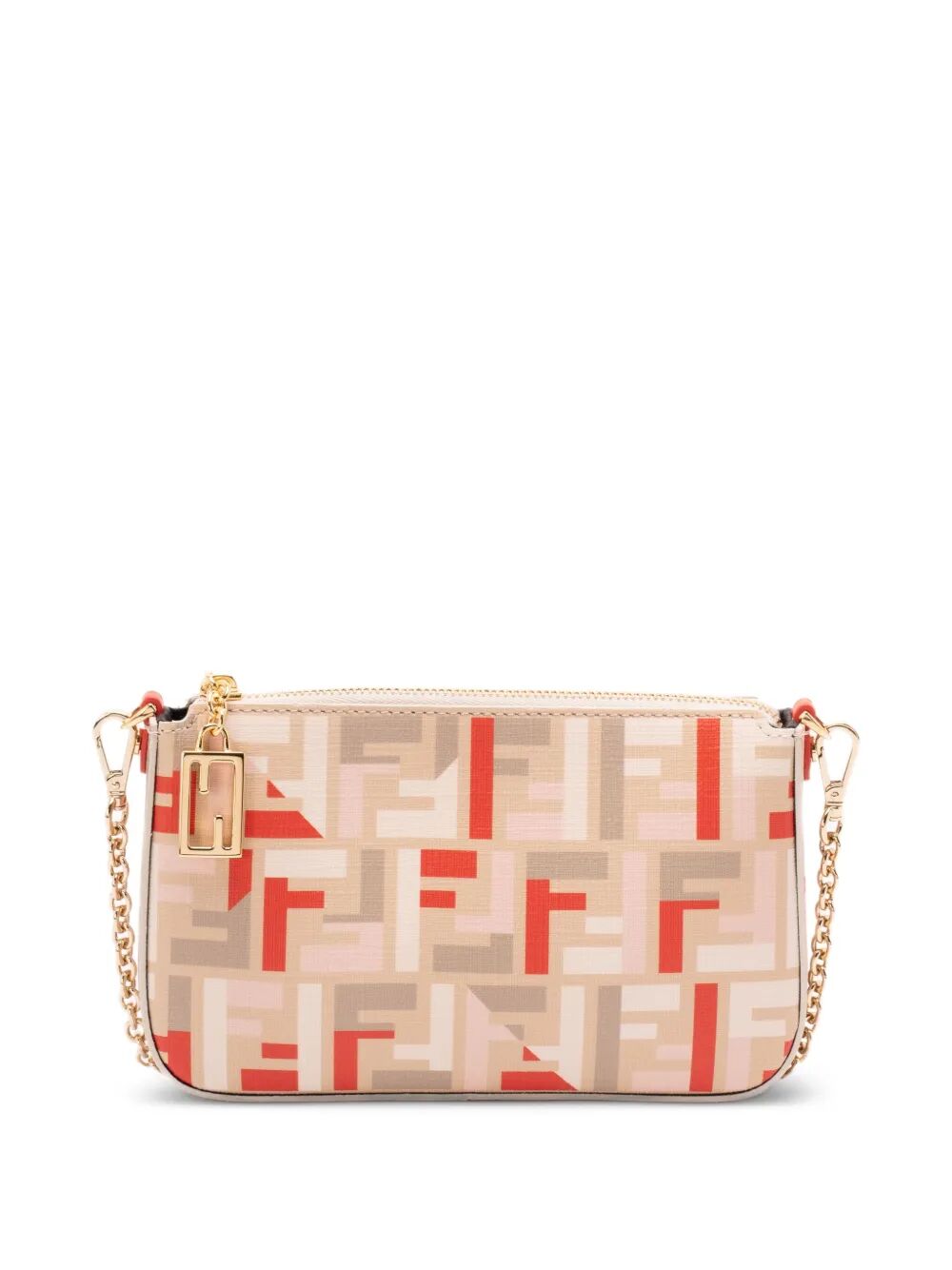 FENDI Mini Pouch Handbag - Soft Fabric Baguette Style