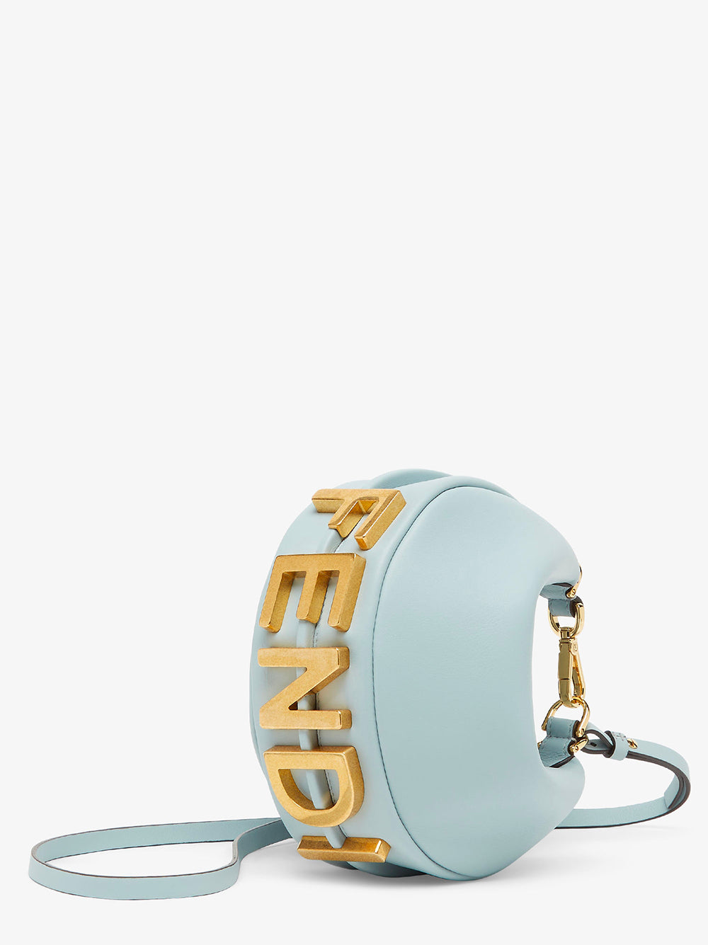 FENDI Mini Vintage Gold Lettering Handbag