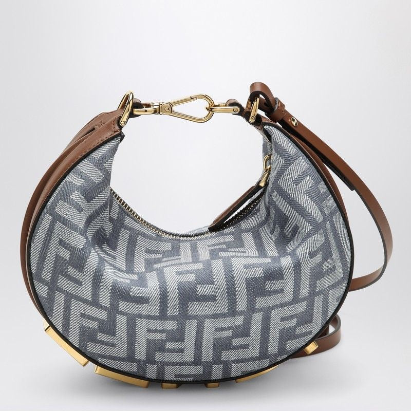 FENDI Mini Handbag with Vintage Gold Accents