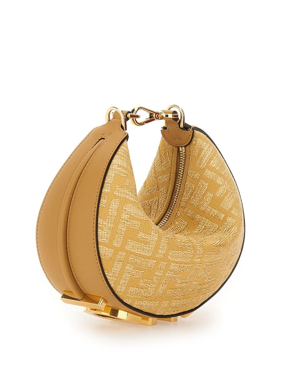 FENDI Mini Handbag with Vintage Gold Finish
