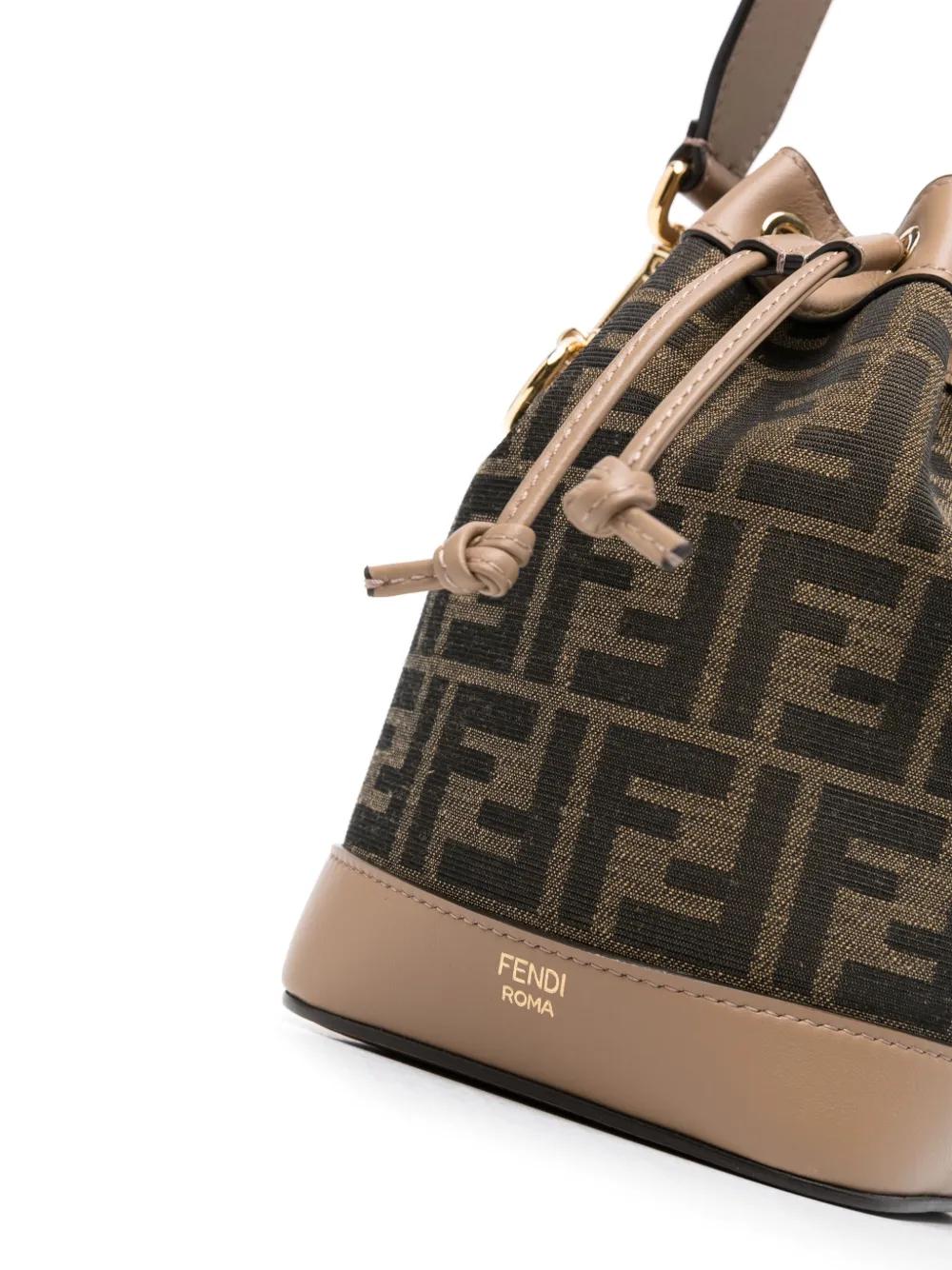 FENDI Mini Mon Tresor Jacquard Handbag