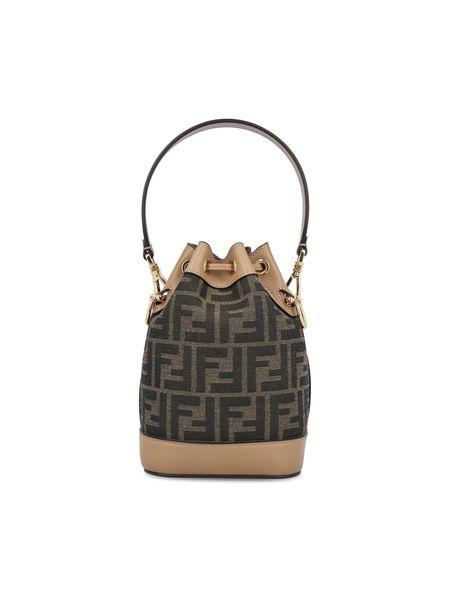 FENDI Mon Tresor Mini Jacquard Bucket Handbag