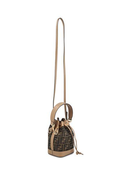 FENDI Mon Tresor Mini Jacquard Bucket Handbag