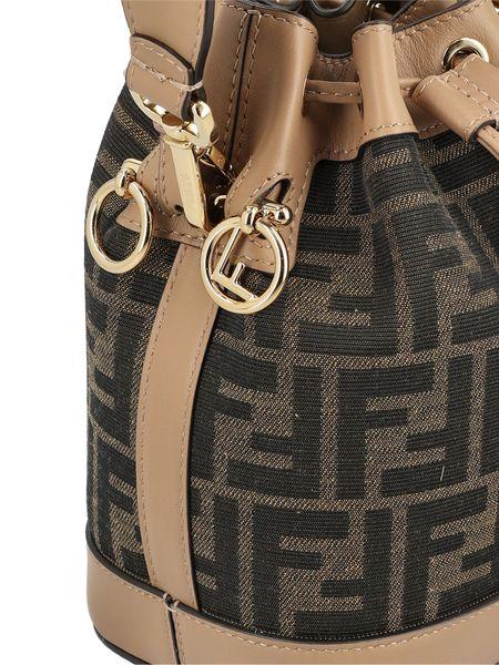 FENDI Mon Tresor Mini Jacquard Bucket Handbag