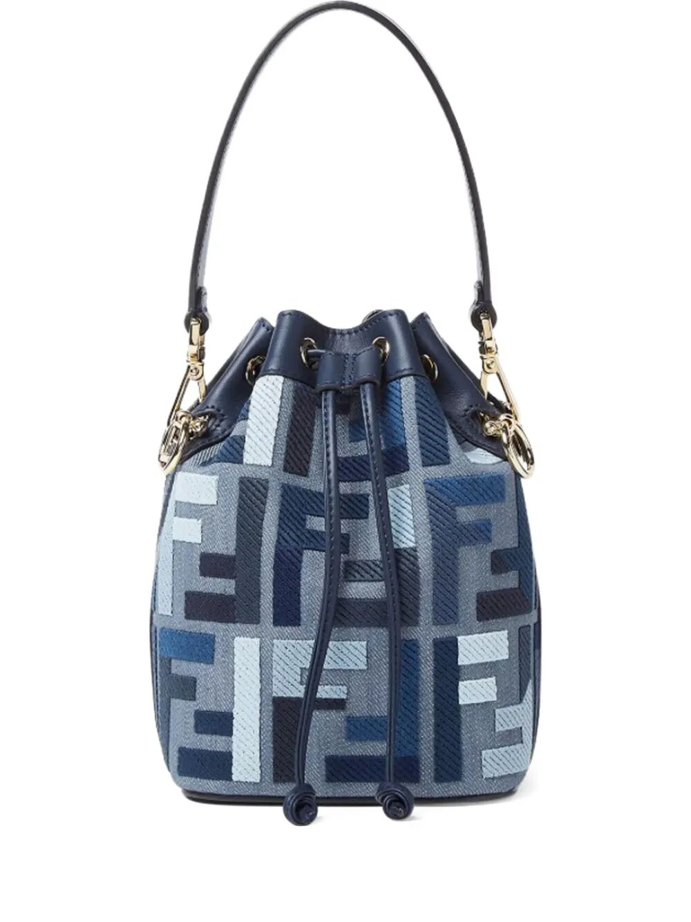 FENDI Multi-Pattern Mixed Material Handbag - Chic Women's Accessory