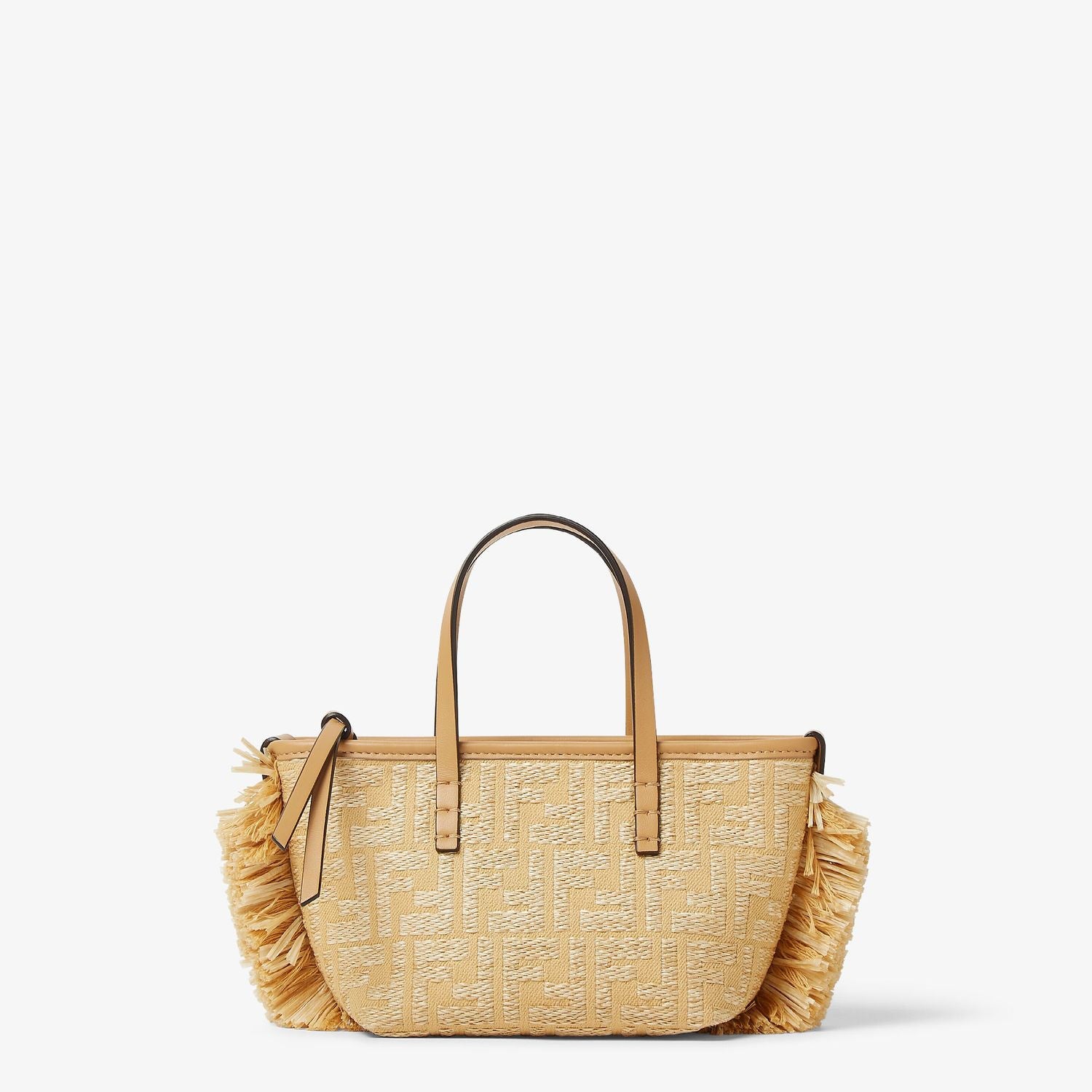 FENDI Mini Roll Straw Tote Bag for Women