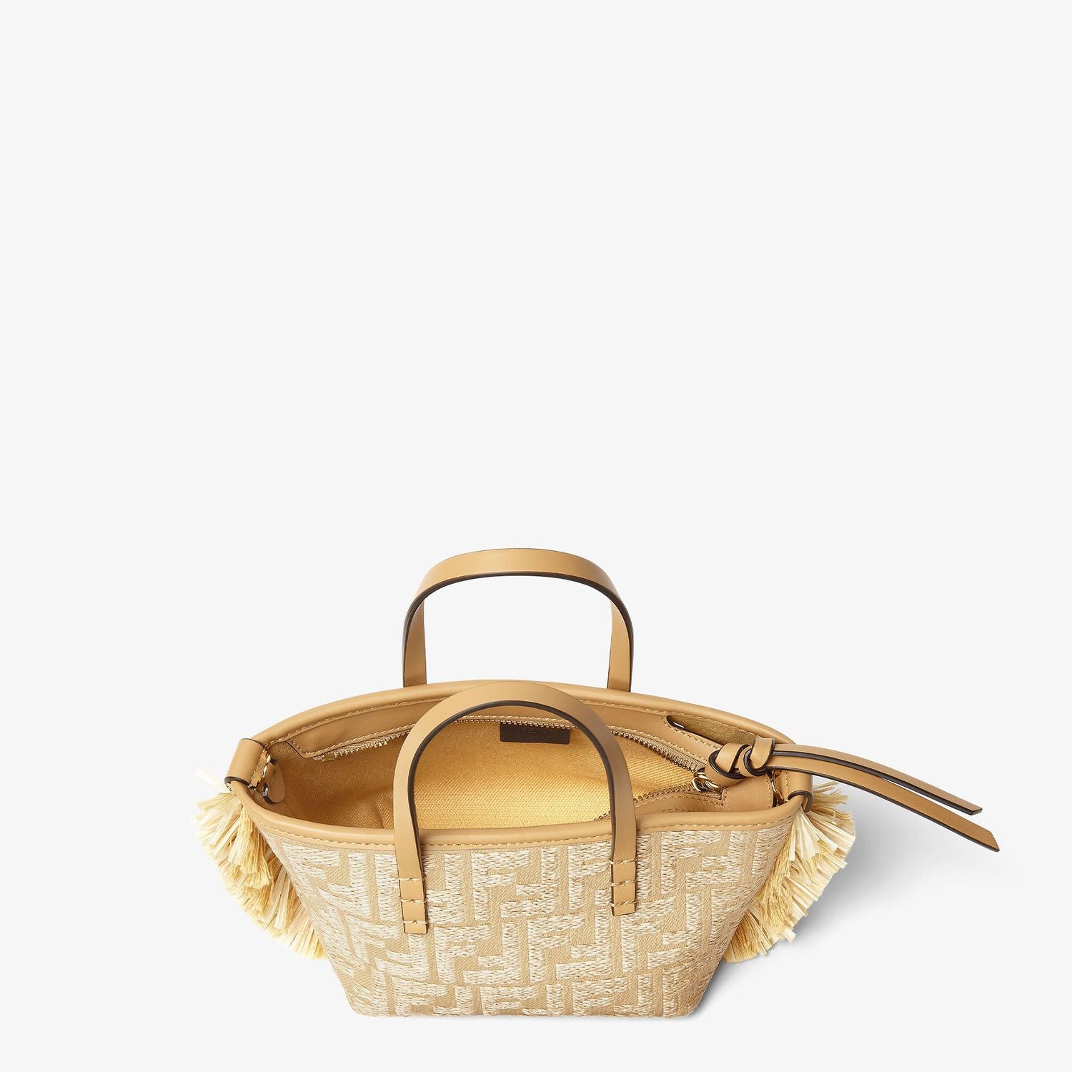 FENDI Mini Roll Straw Tote Bag for Women