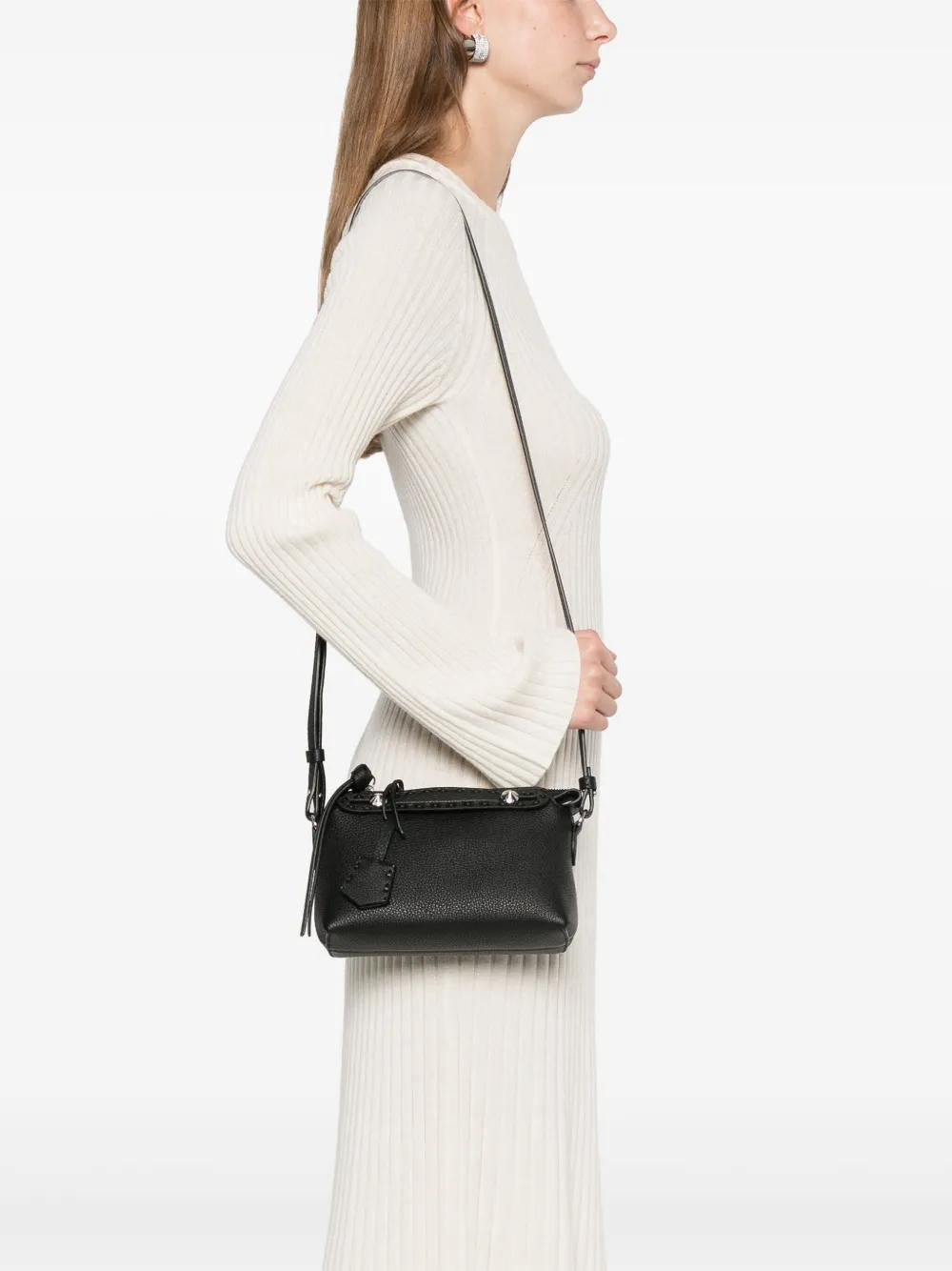 FENDI Mini Pebbled Leather Handbag