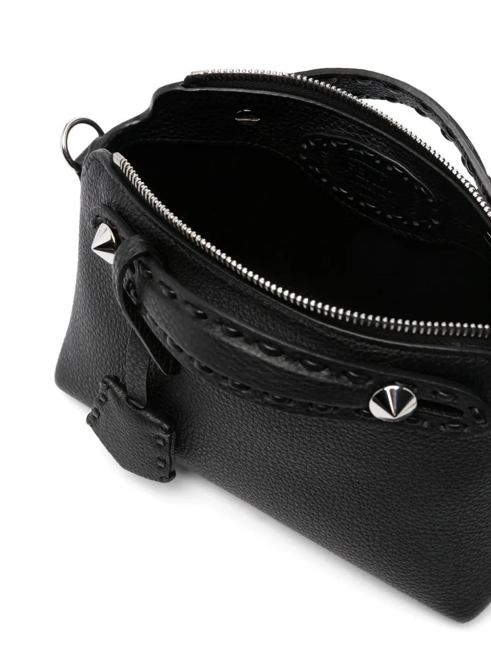 FENDI Mini Pebbled Leather Handbag