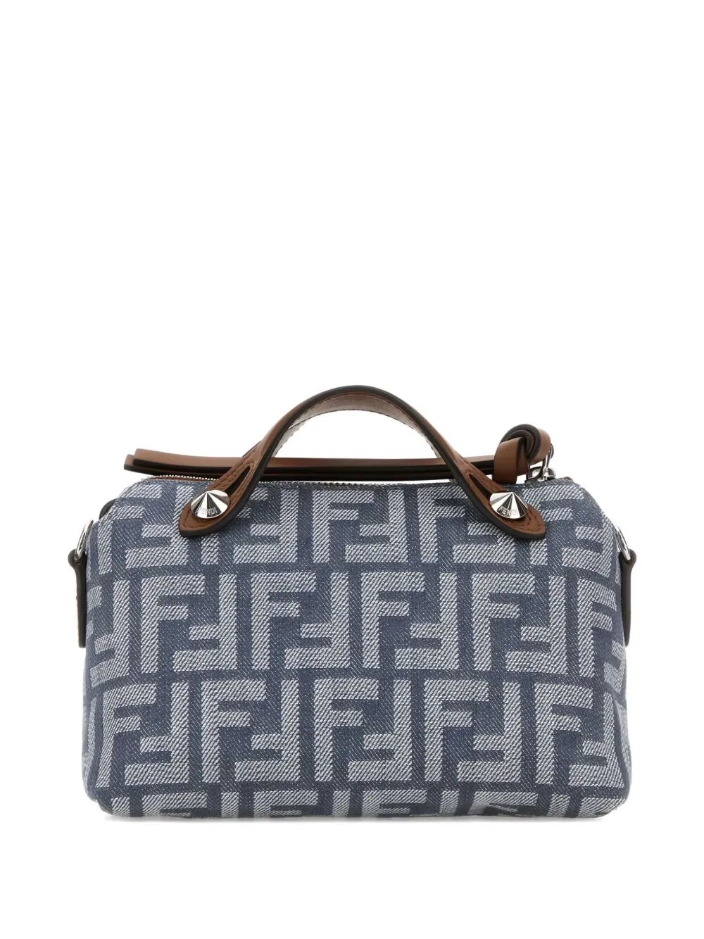FENDI Soft Mini Denim-Effect Jacquard Handbag
