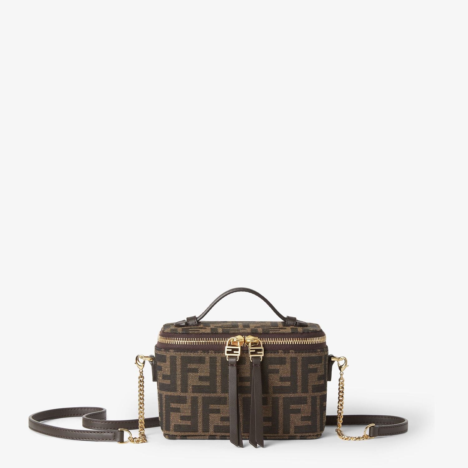 FENDI Mini Vanity Bag with Gold-Finish Hardware