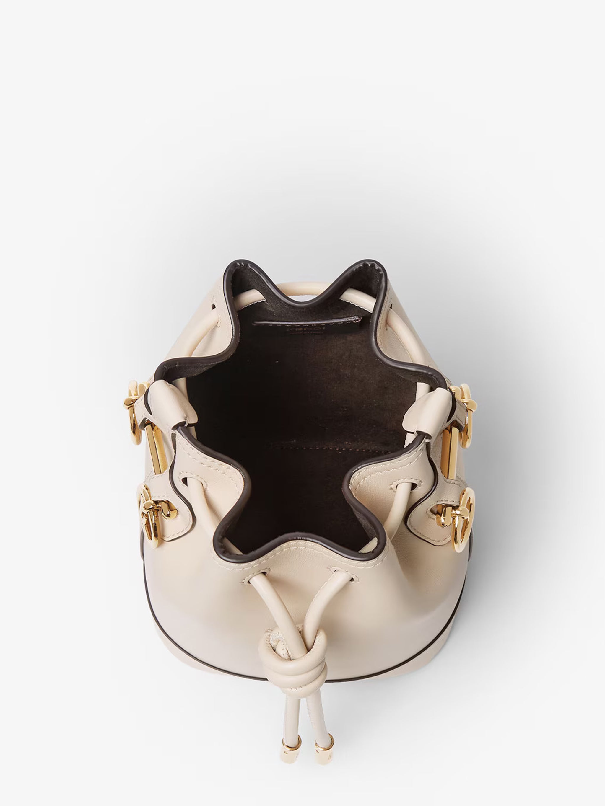FENDI Mini Drawstring Handbag with Metal Accents