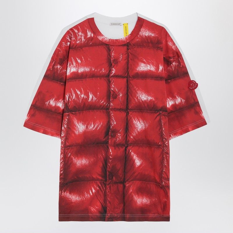 MONCLER GENIUS Crewneck T-Shirt with Digital Print
