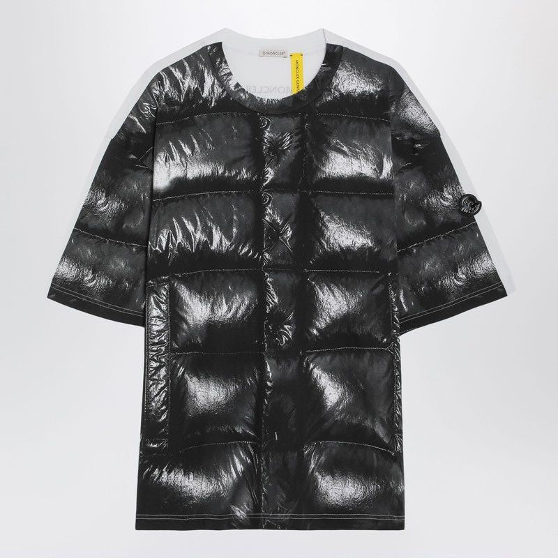 MONCLER GENIUS Crewneck T-Shirt with Digital Print - Men’s Fashion Statement