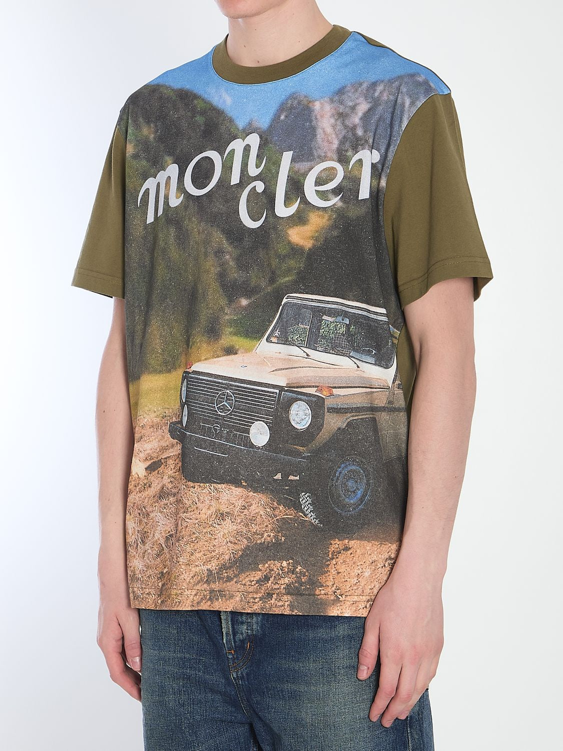 MONCLER GENIUS Printed Short-Sleeve Crew-Neck T-Shirt - Size L
