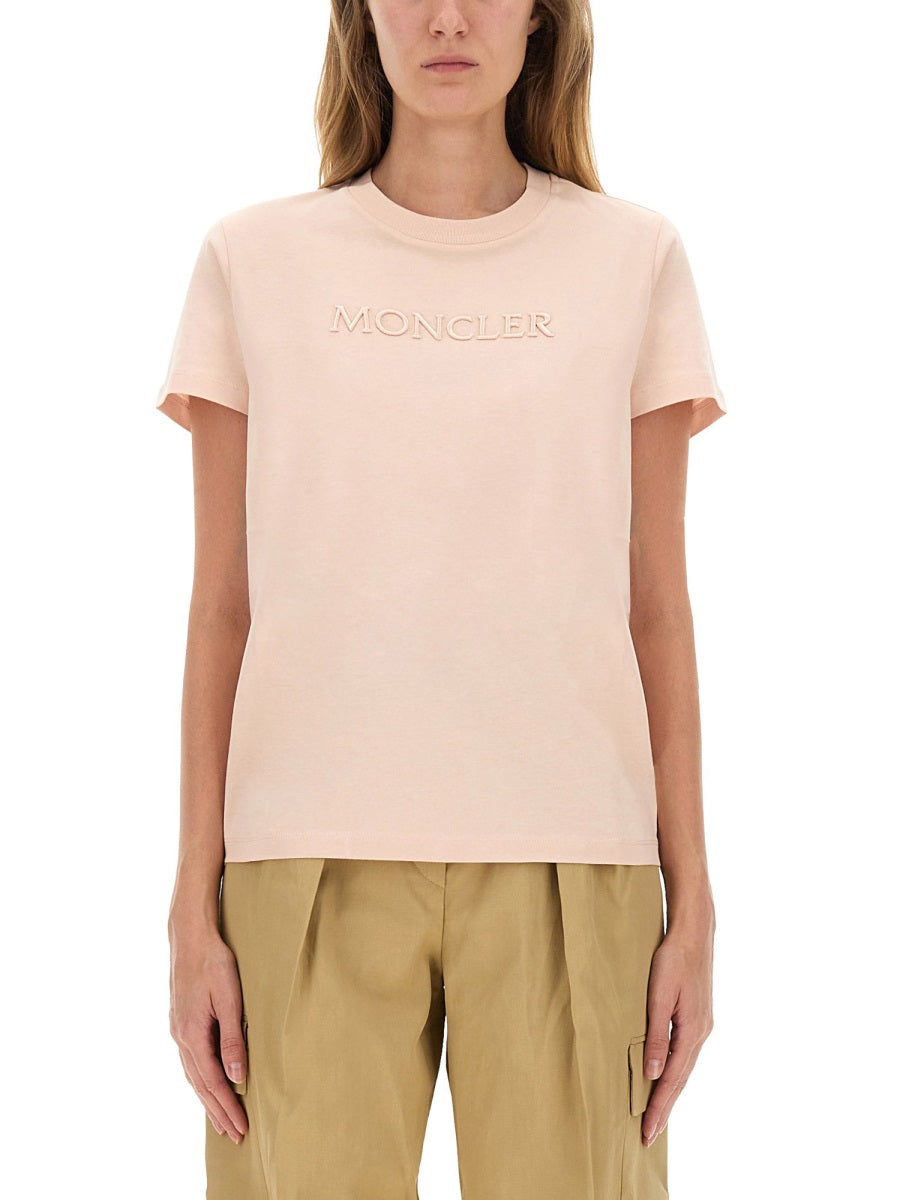MONCLER Cotton Logo T-Shirt - Size S