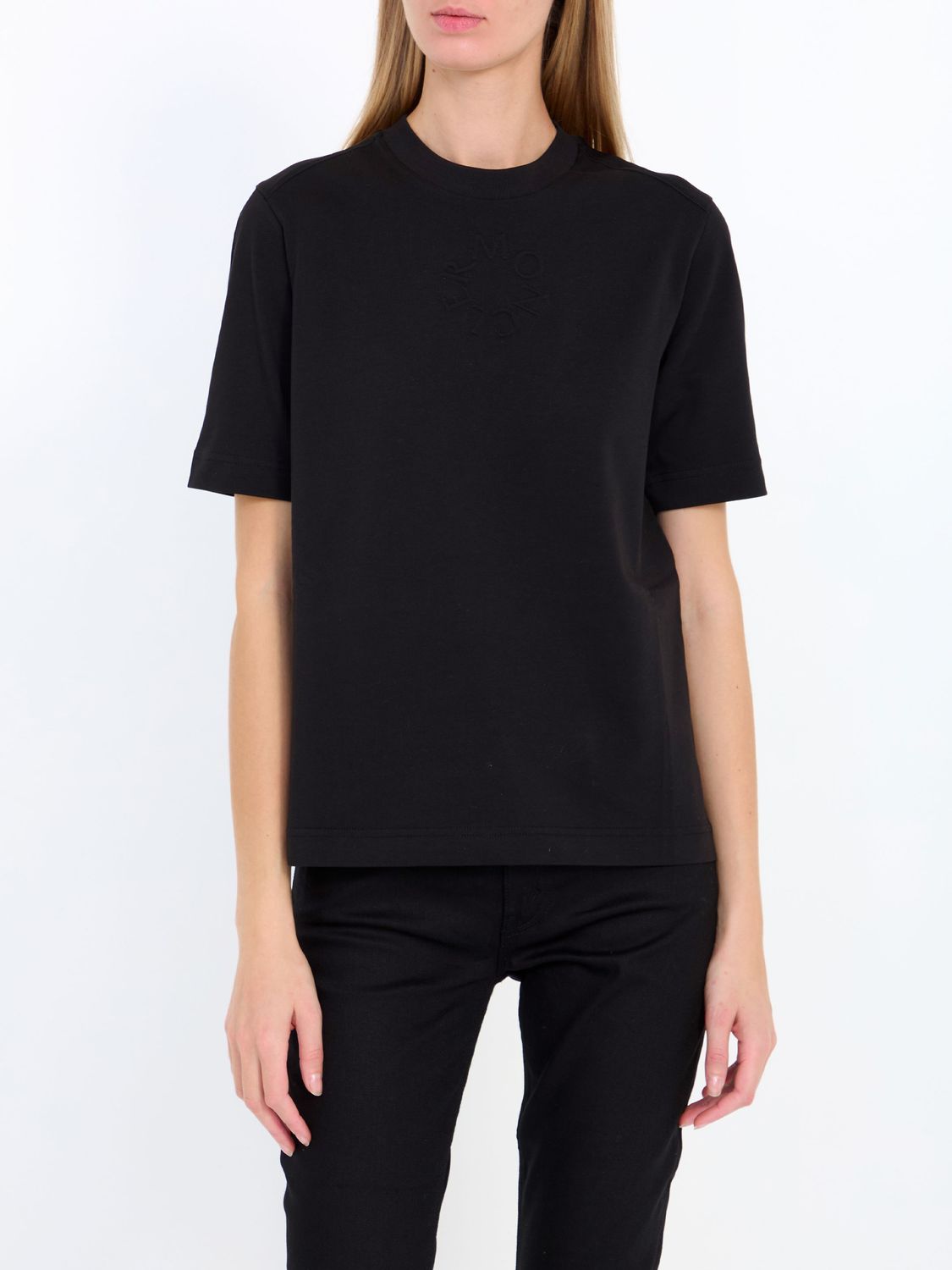 MONCLER Embossed Logo Crewneck T-Shirt - Size S