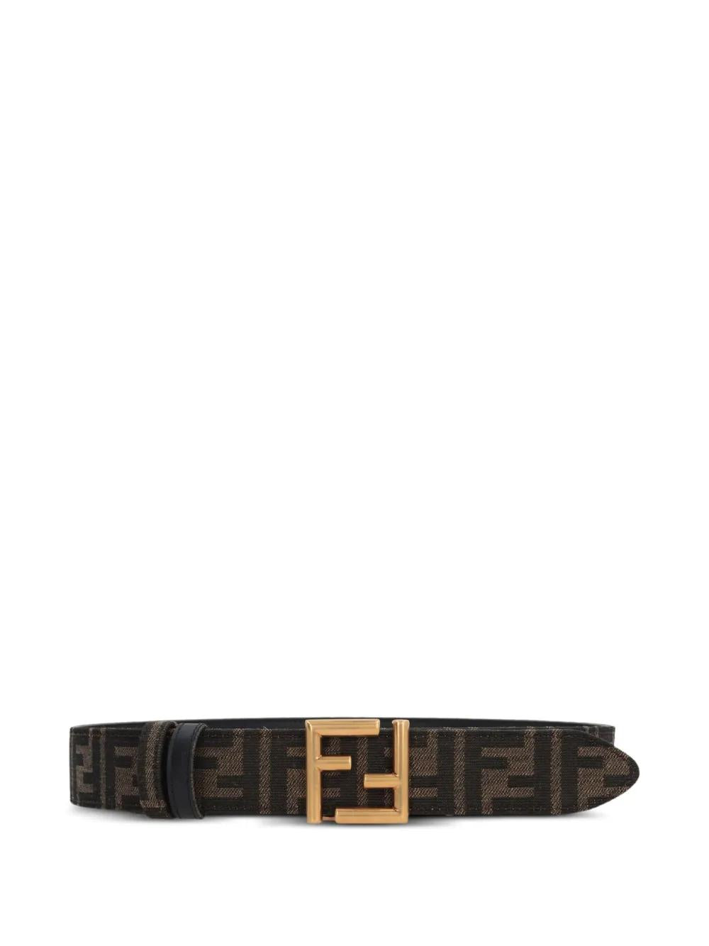 FENDI FF Logo Leather Belt for Women - FW25 Collection